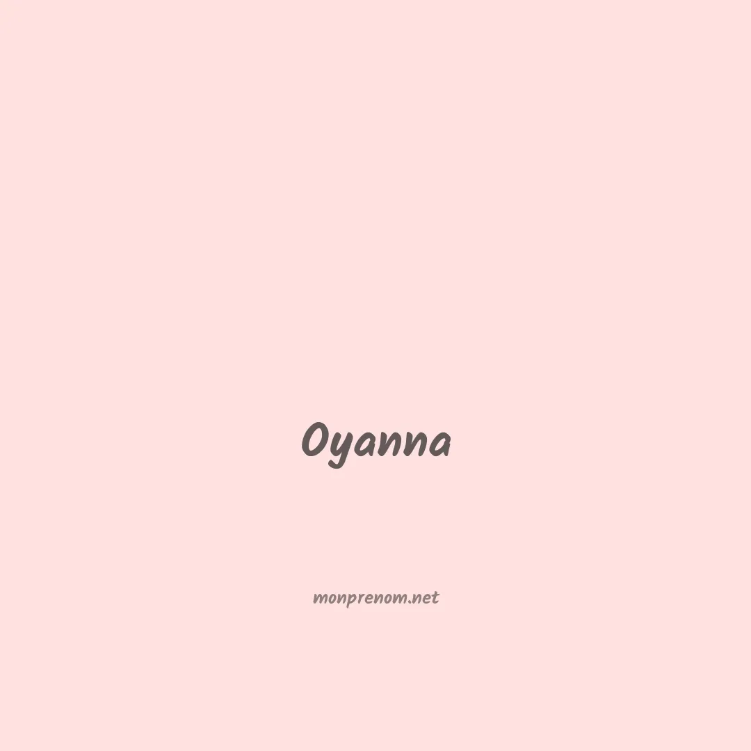 Oyanna en chinois