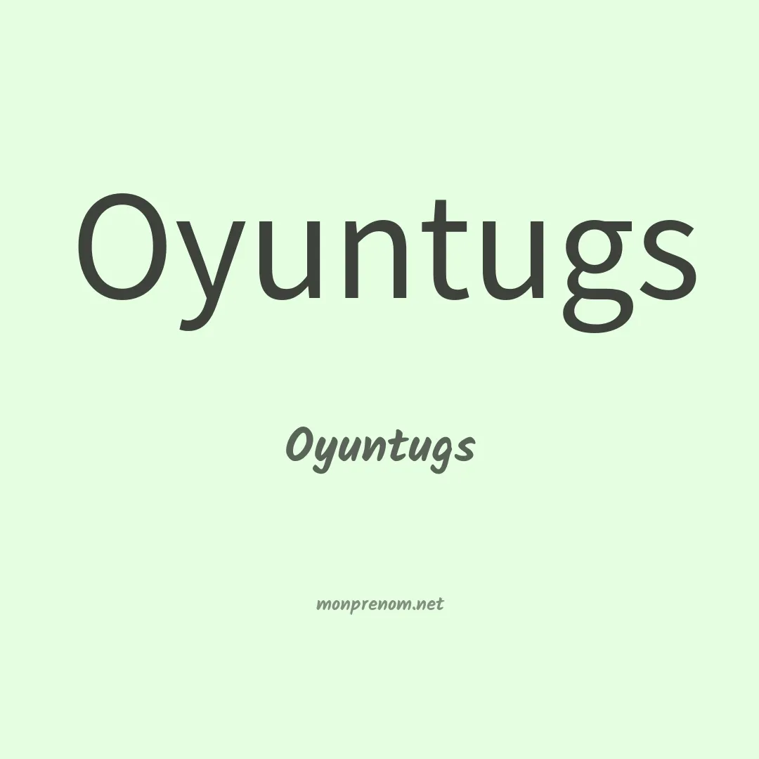 Oyuntugs en chinois