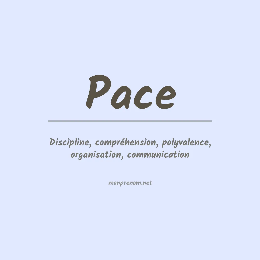 Prénom Pace