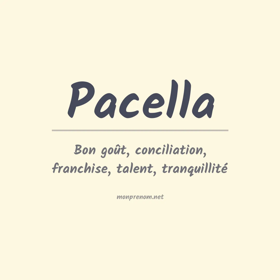Prénom Pacella