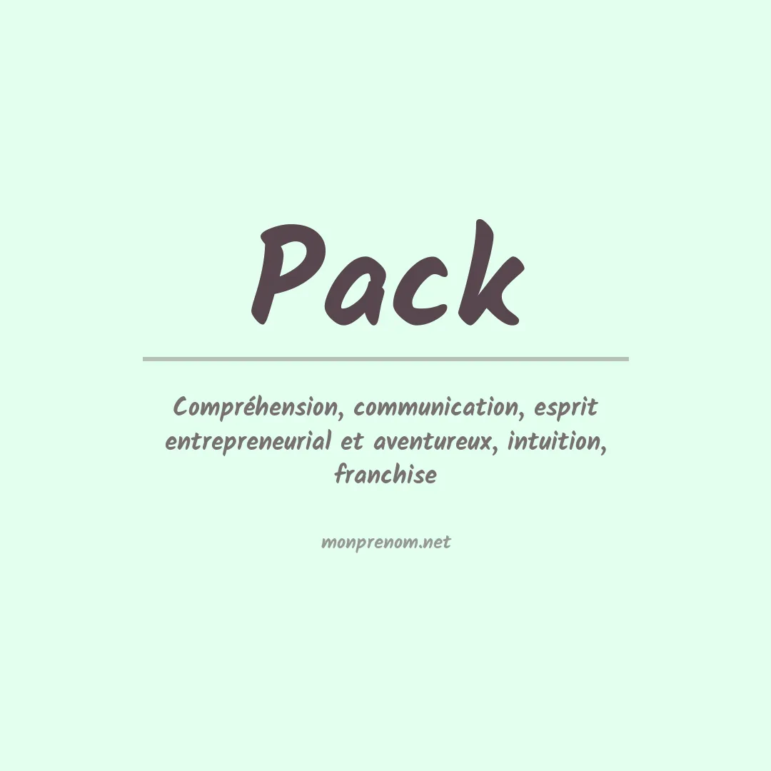 Prénom Pack