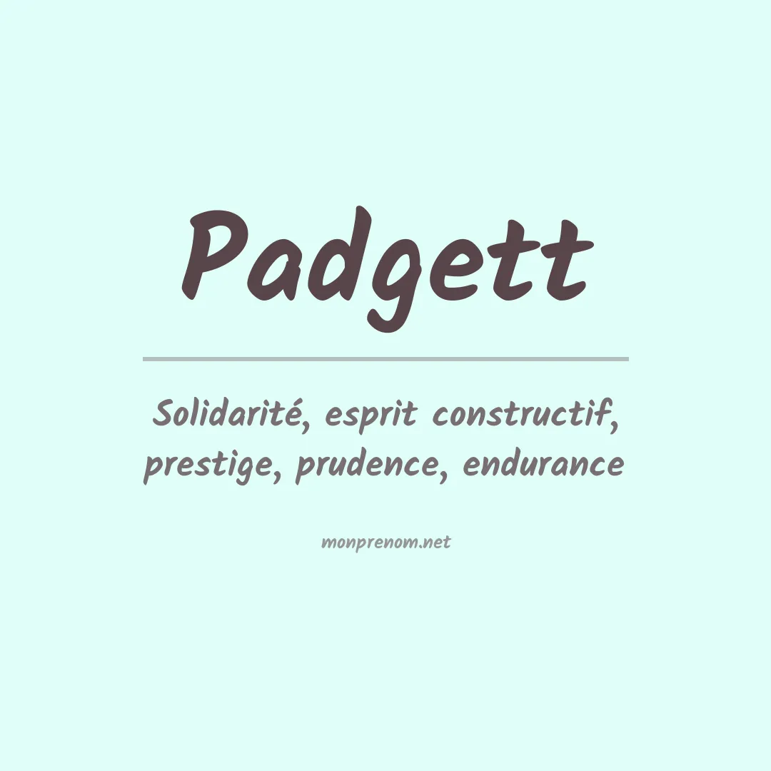Prénom Padgett