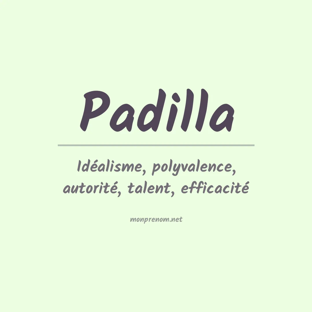 Prénom Padilla