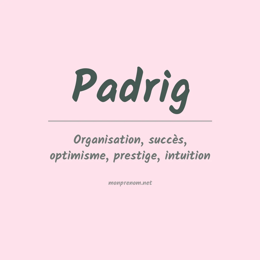 Prénom Padrig