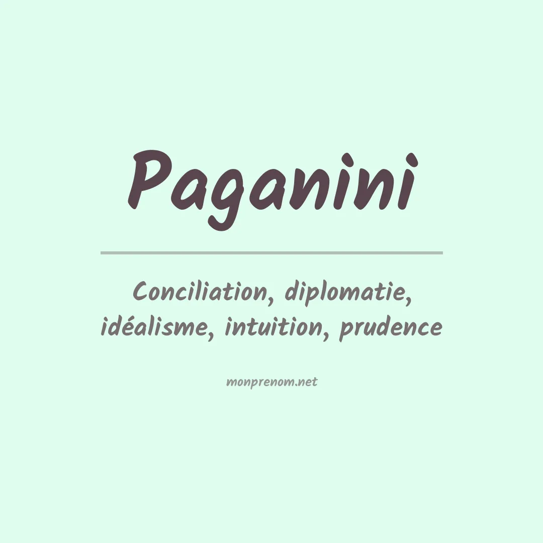 Prénom Paganini