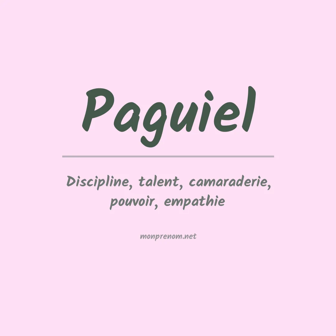 Prénom Paguiel