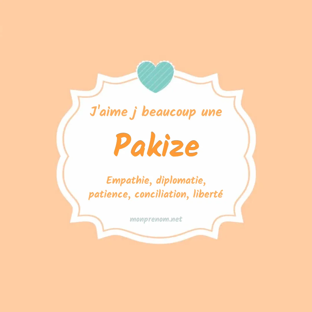 J'aime beaucoup Pakize