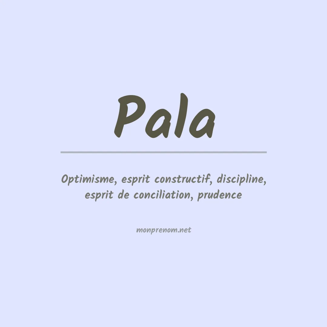 Prénom Pala
