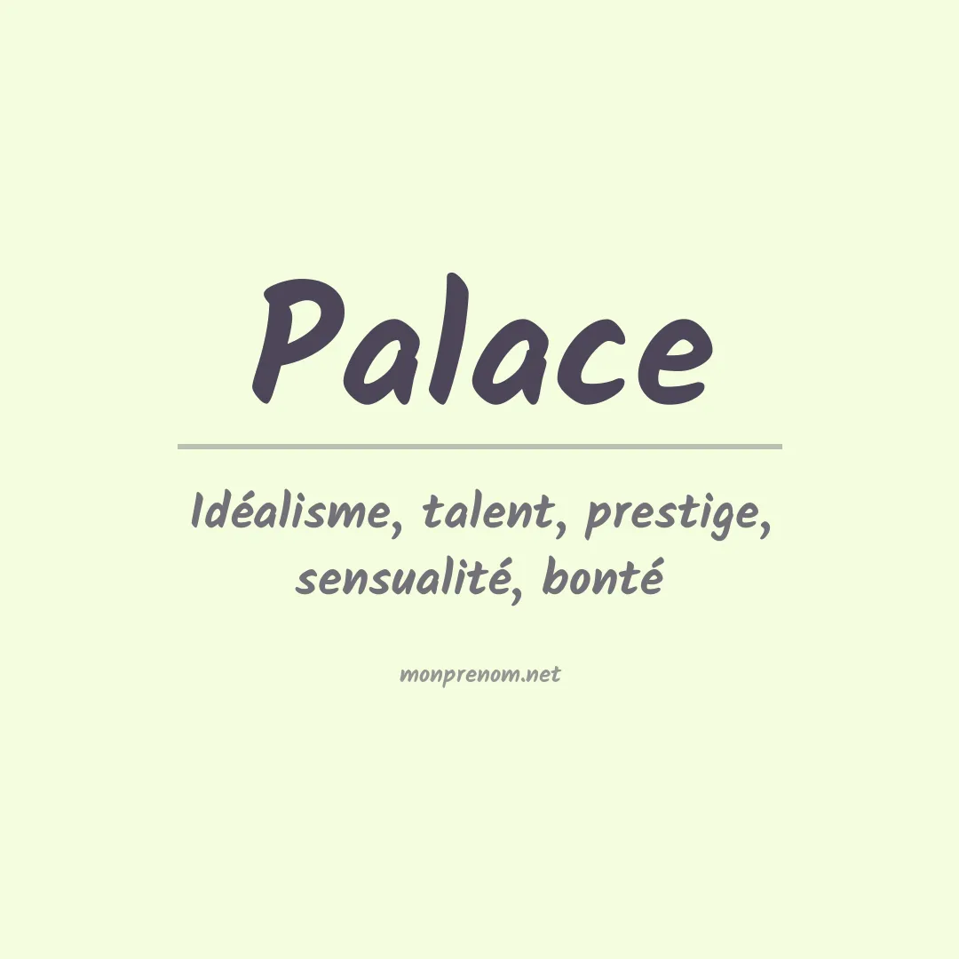 Prénom Palace