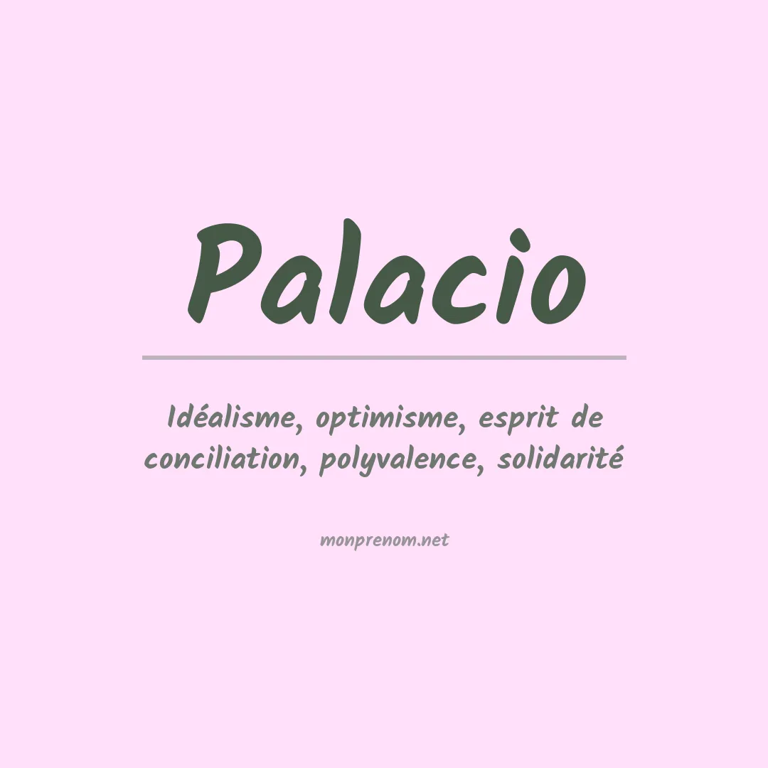 Prénom Palacio