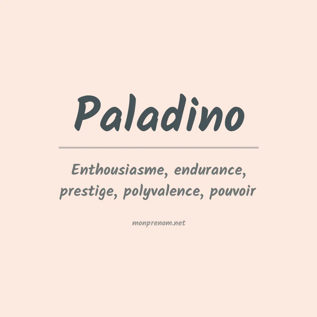 Prénom Paladino