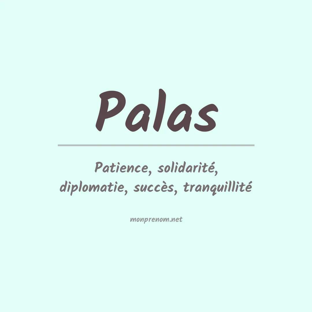 Prénom Palas
