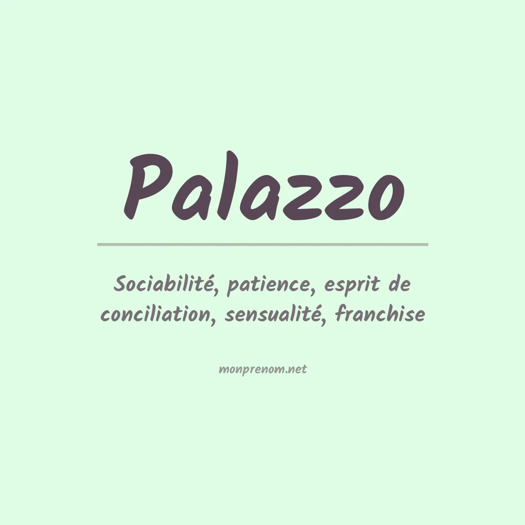 Prénom Palazzo