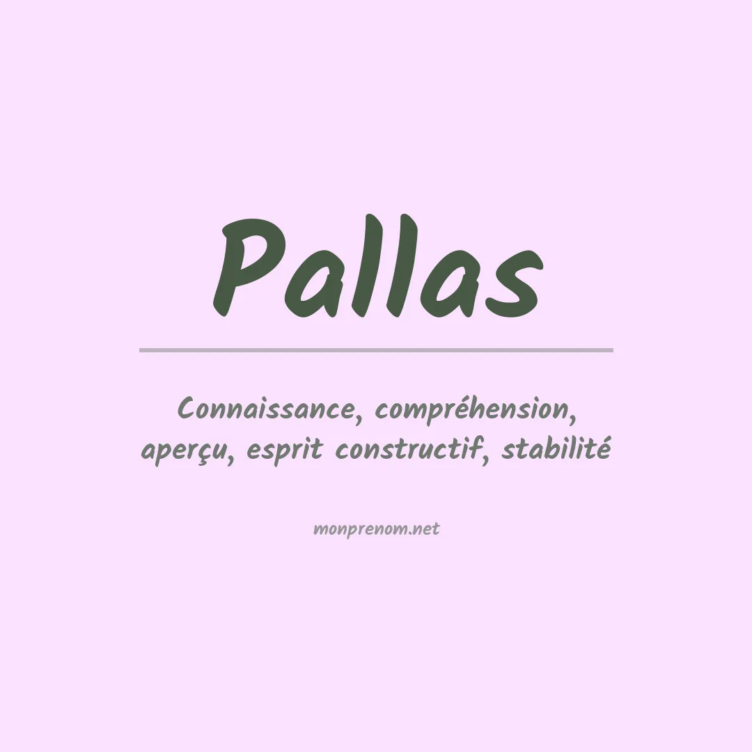 Prénom Pallas