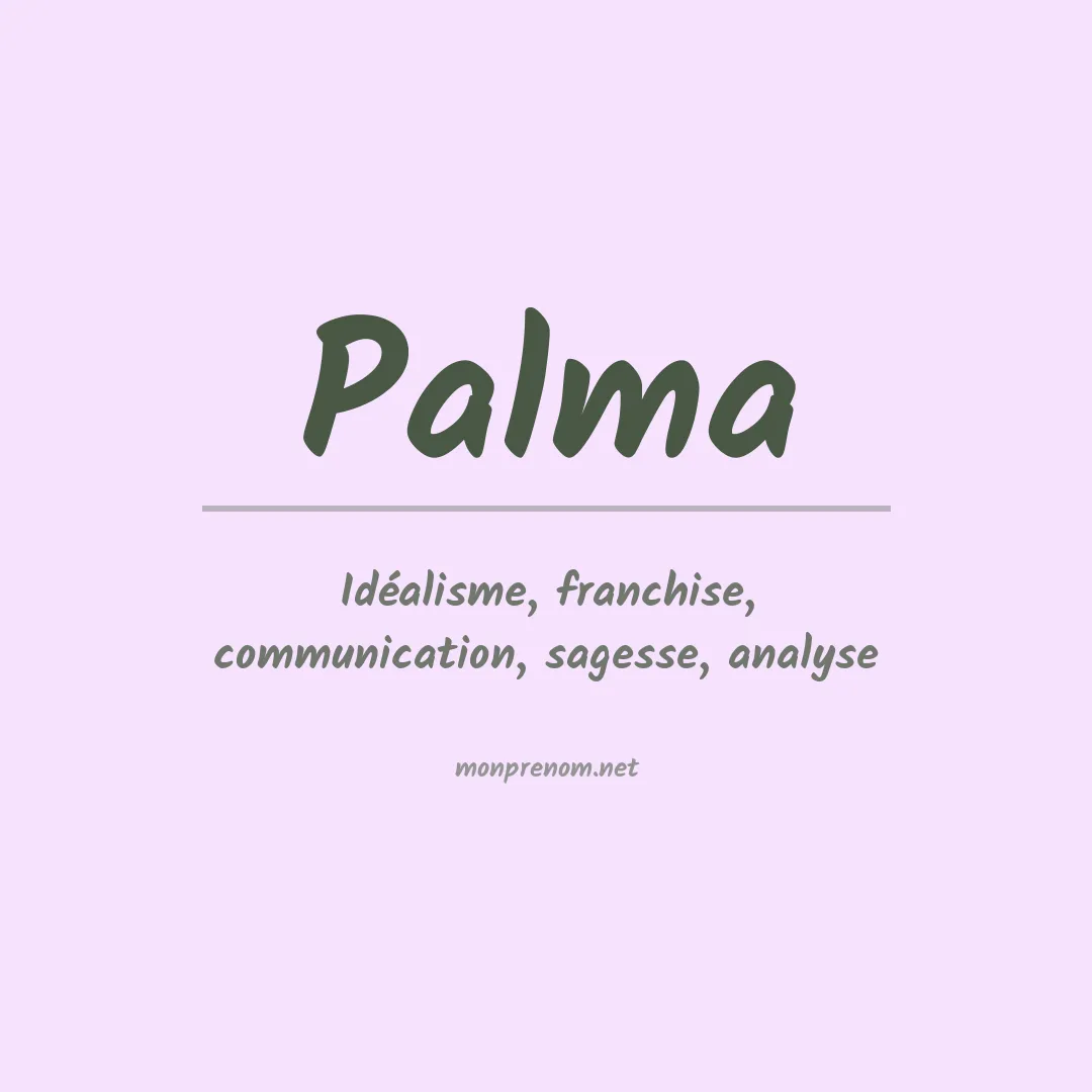 Prénom Palma
