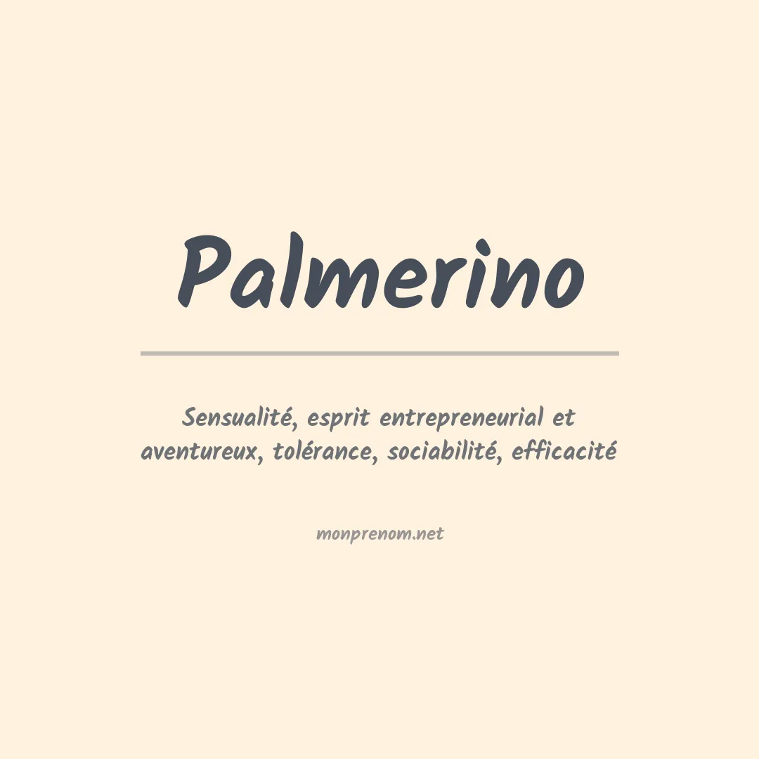 Prénom Palmerino