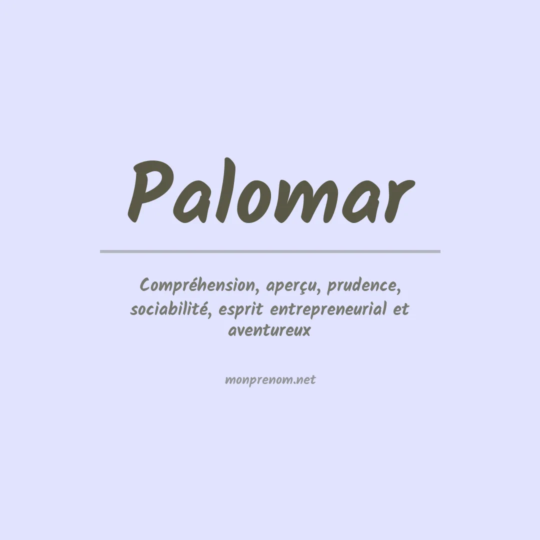 Prénom Palomar