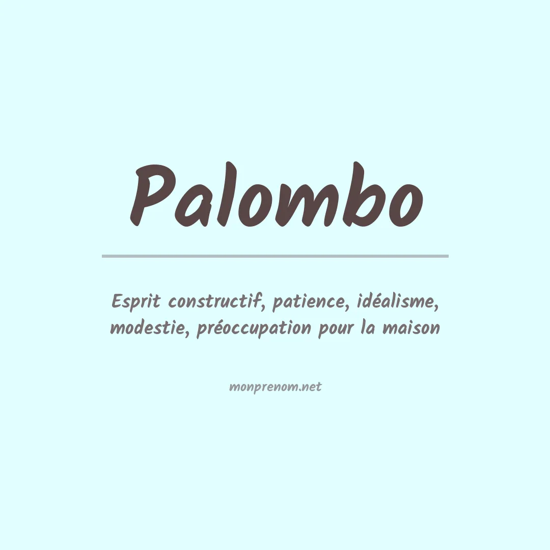 Prénom Palombo
