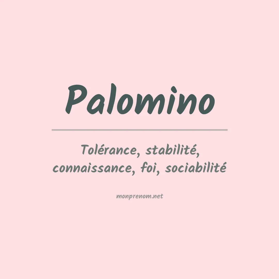 Prénom Palomino