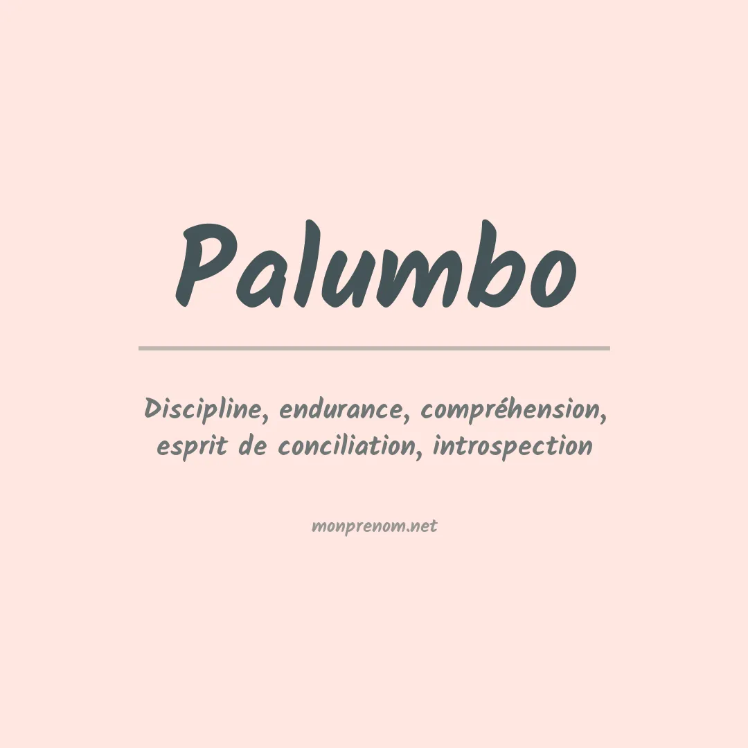 Prénom Palumbo