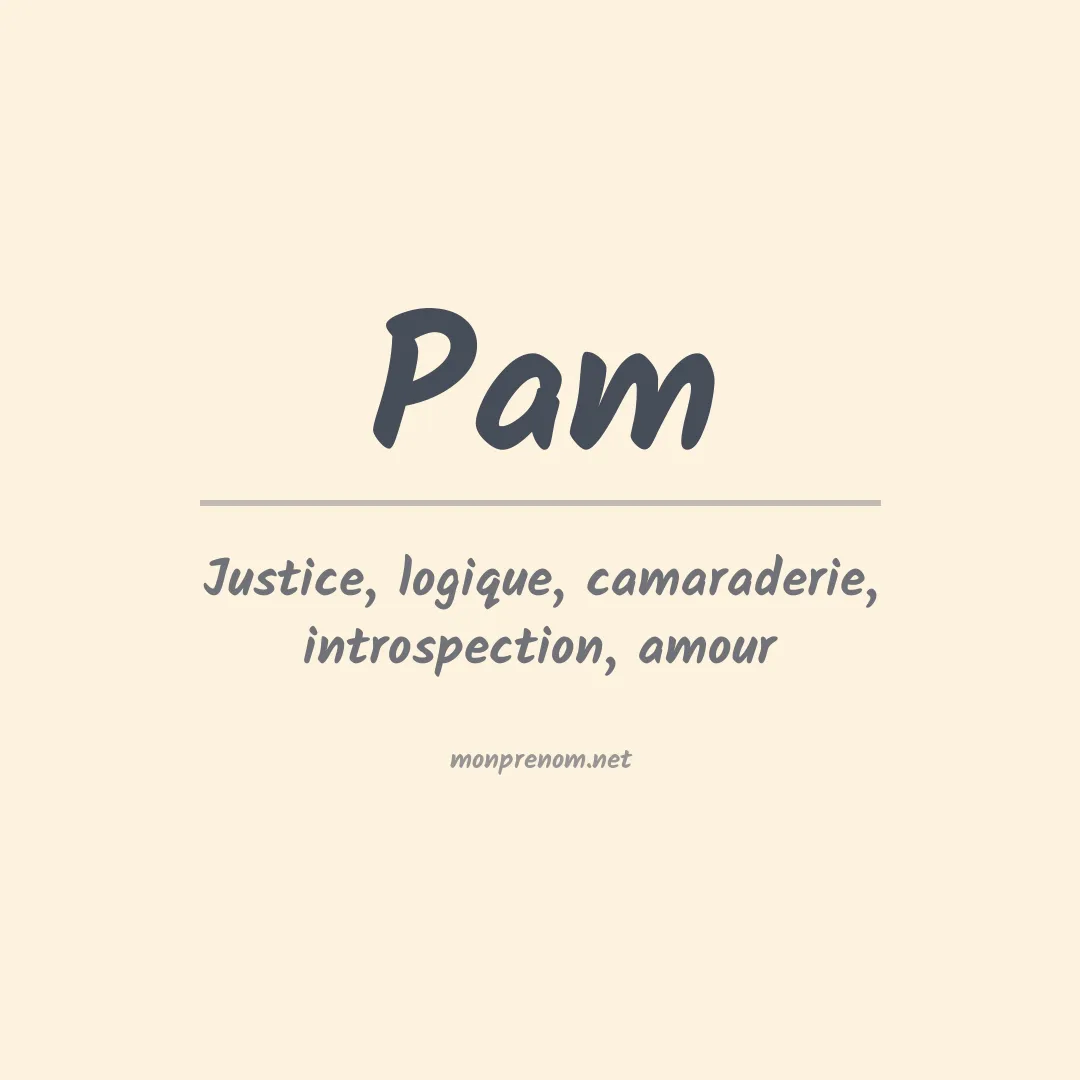 Prénom Pam