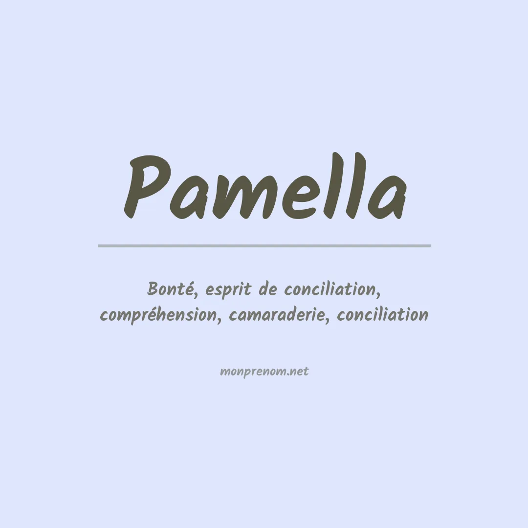 Prénom Pamella