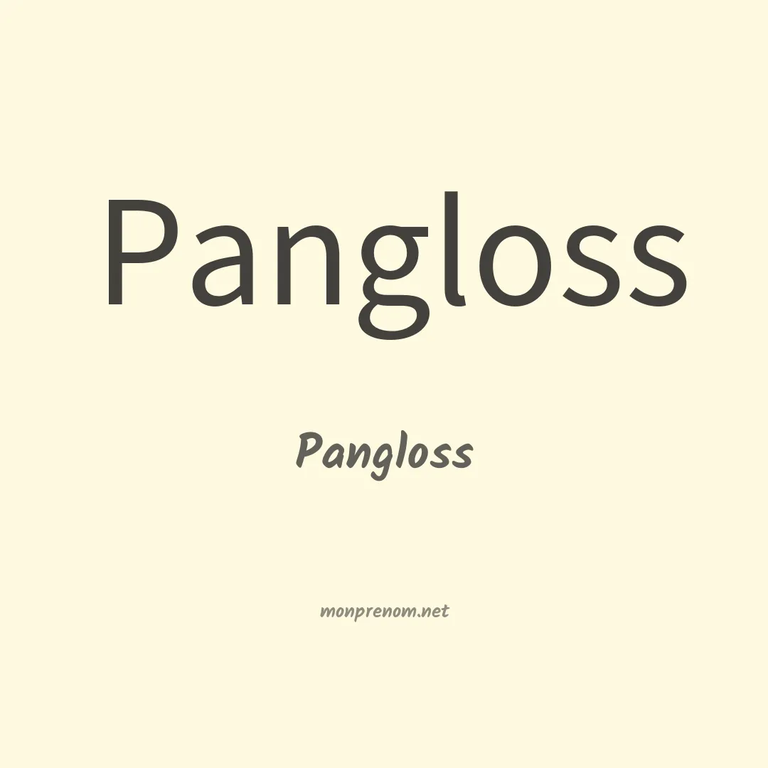 Pangloss en chinois