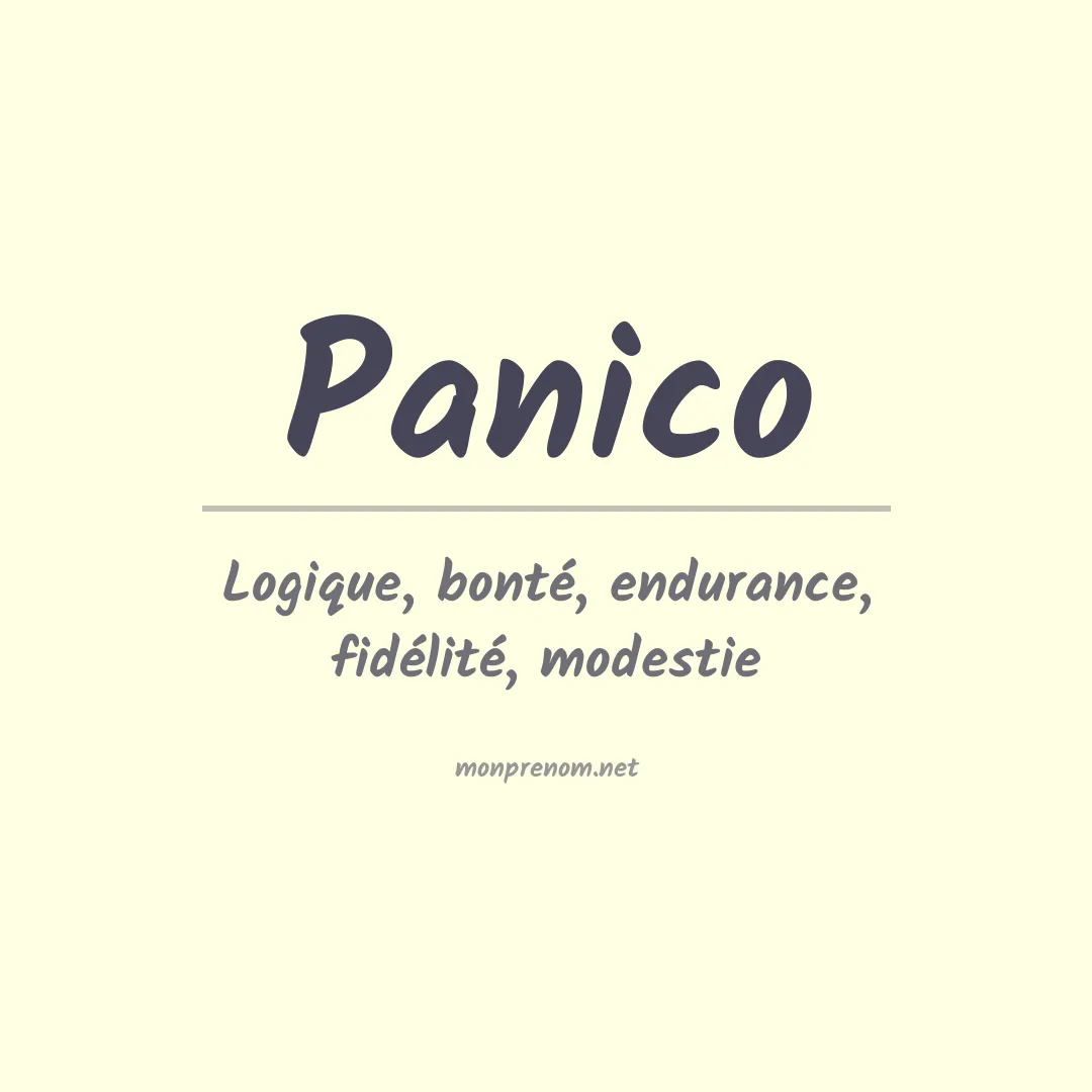Prénom Panico