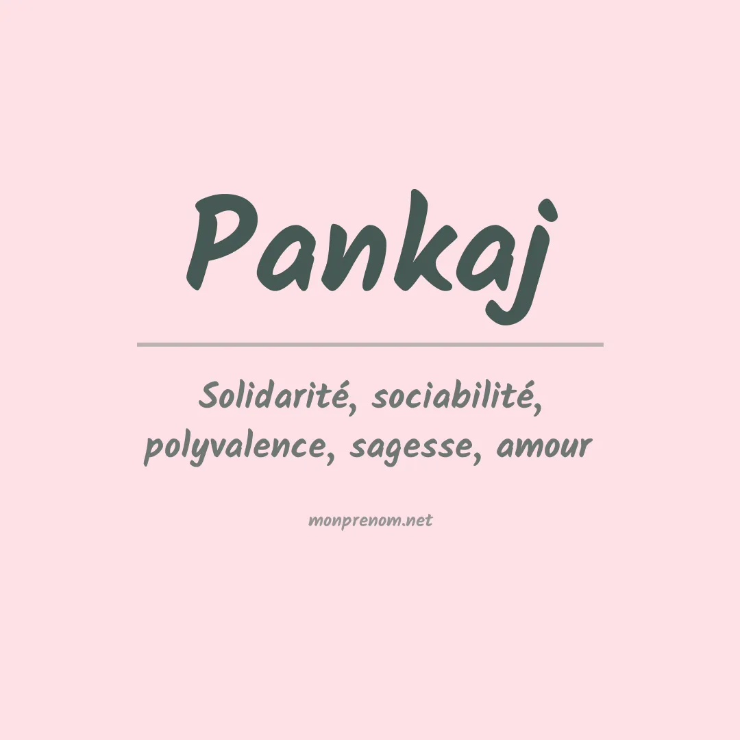Signification du prénom Pankaj