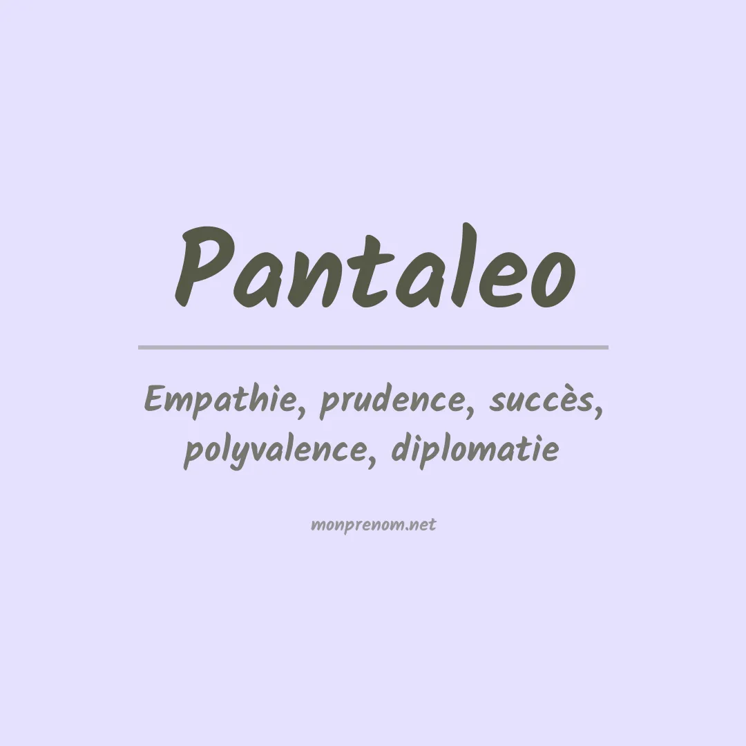Prénom Pantaleo