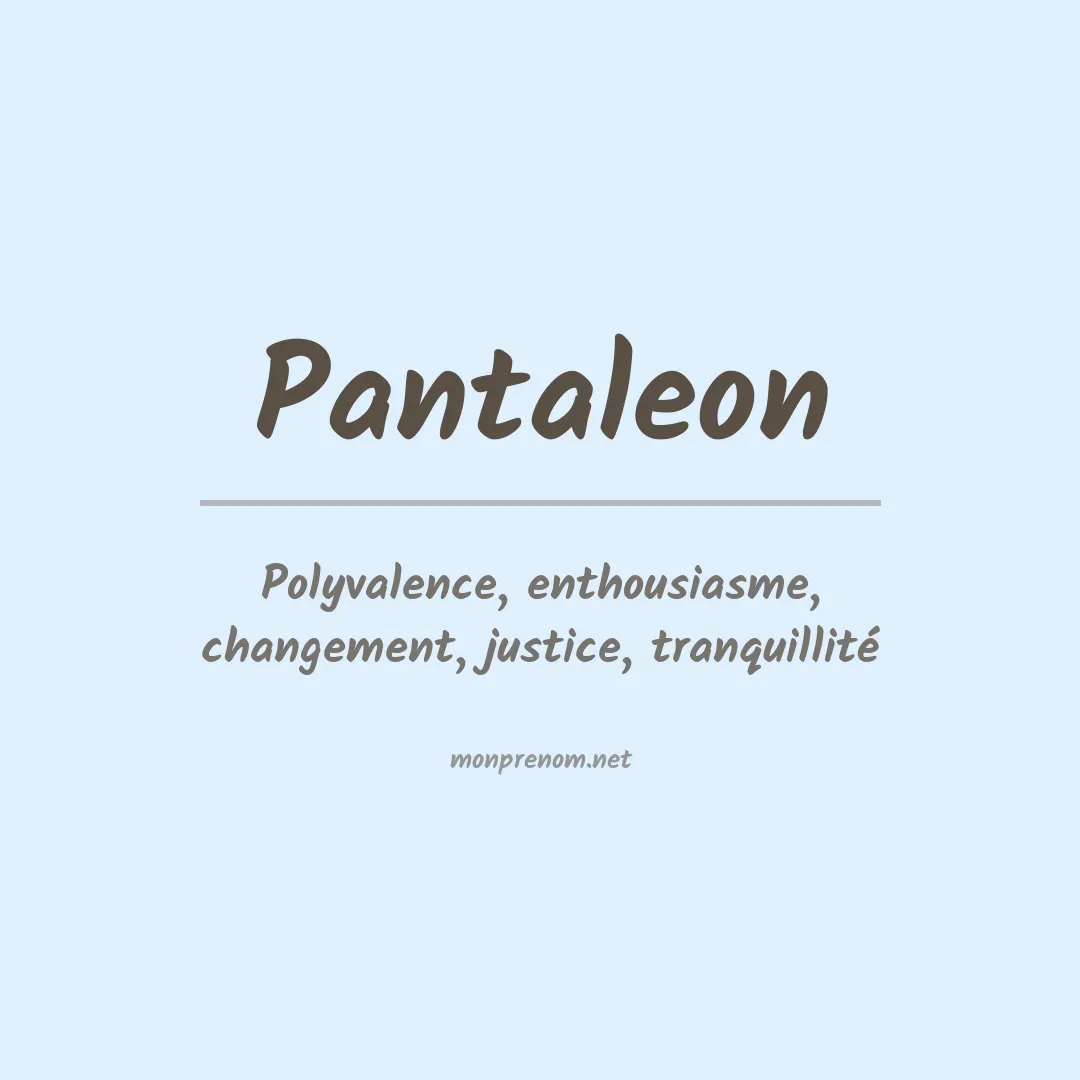 Prénom Pantaleon