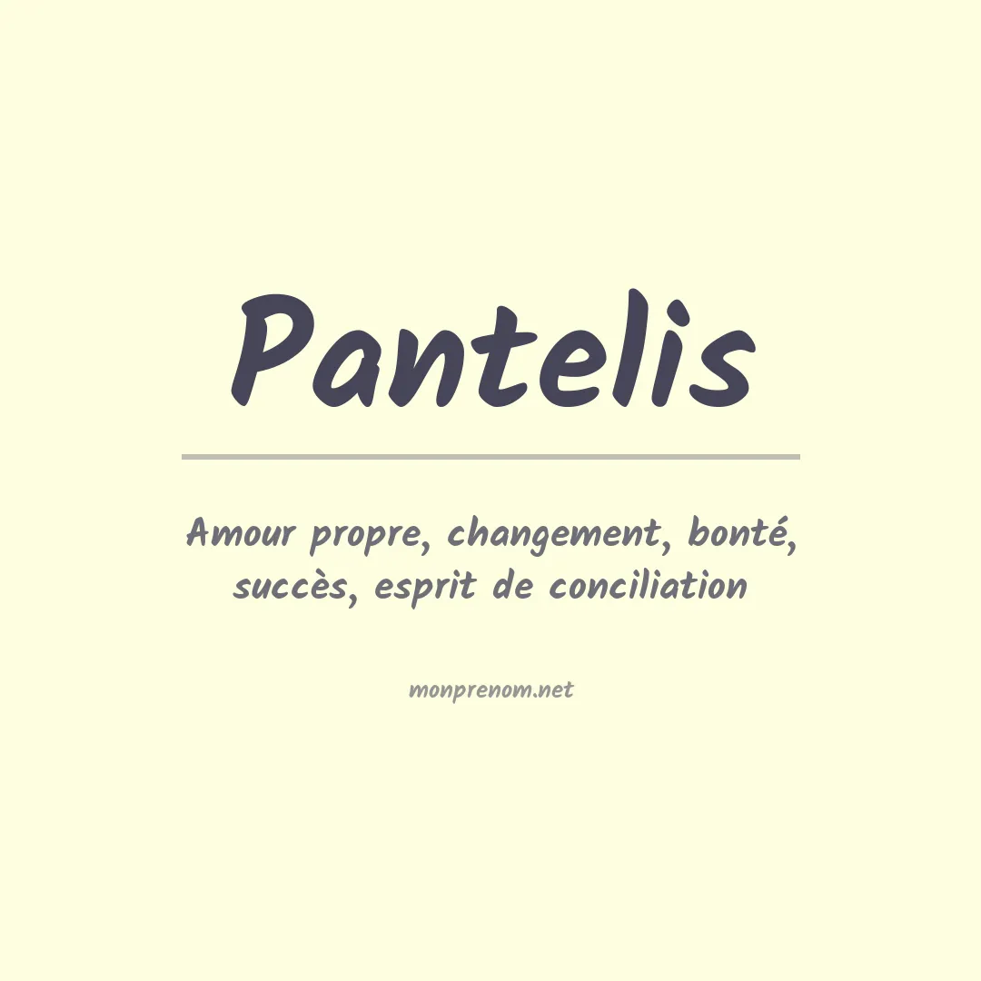Prénom Pantelis