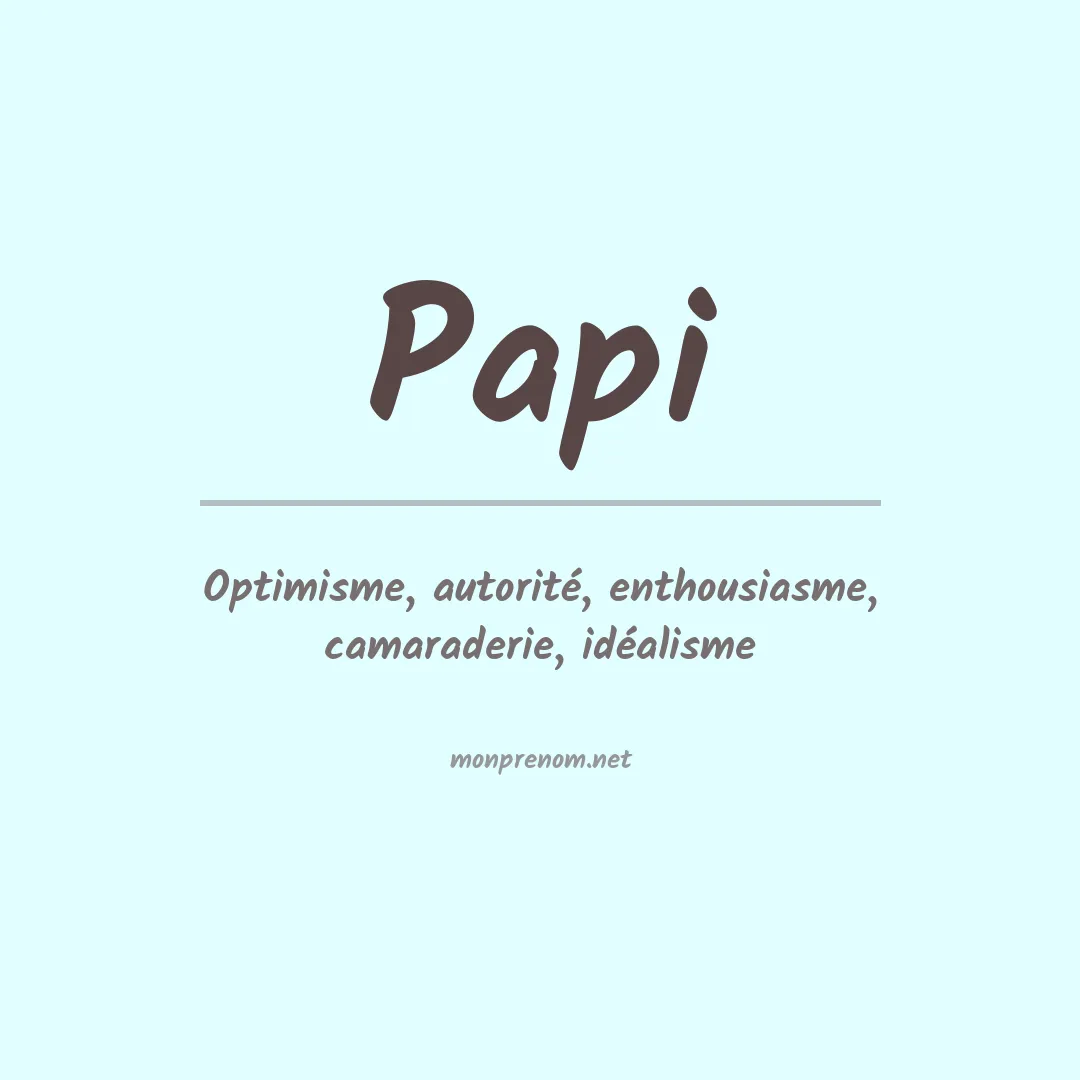 Prénom Papi