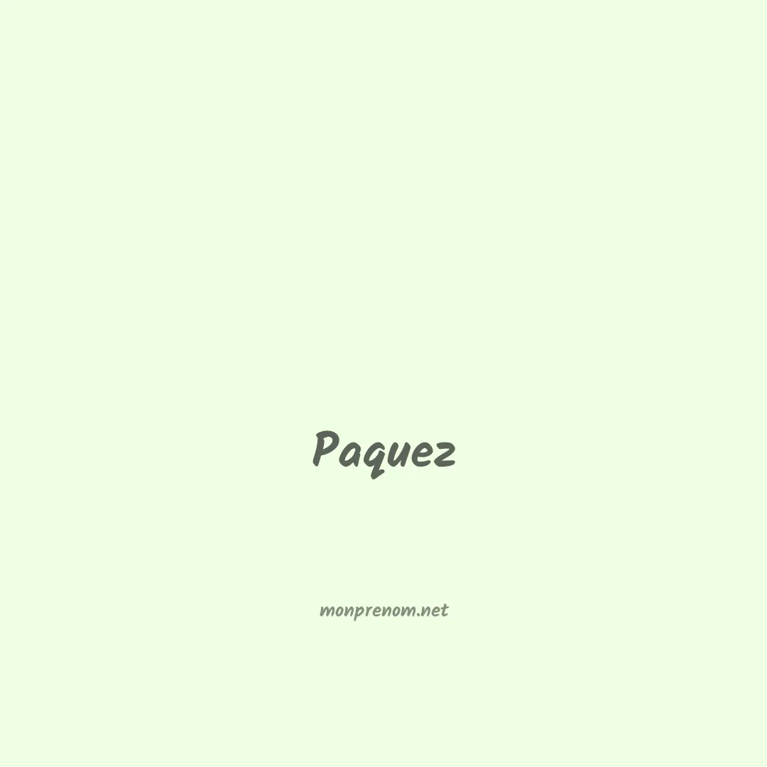 Paquez en chinois