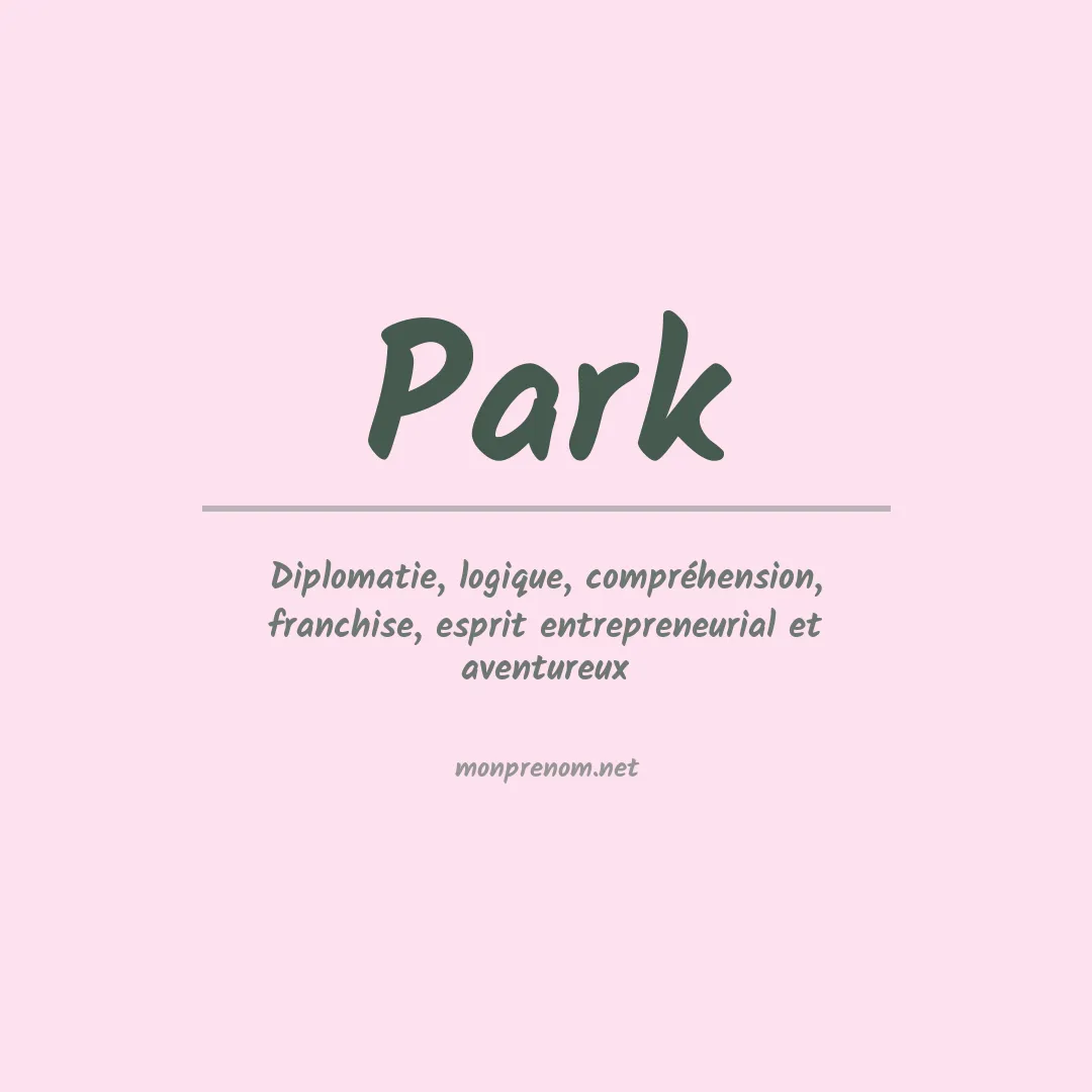 Prénom Park