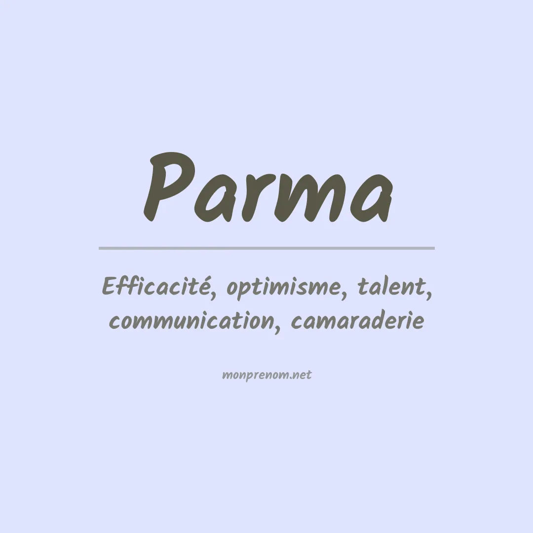 Prénom Parma