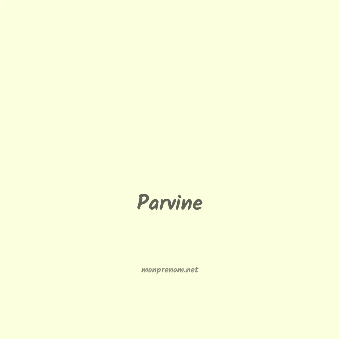 Parvine en chinois