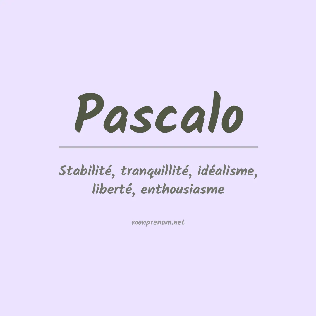 Prénom Pascalo