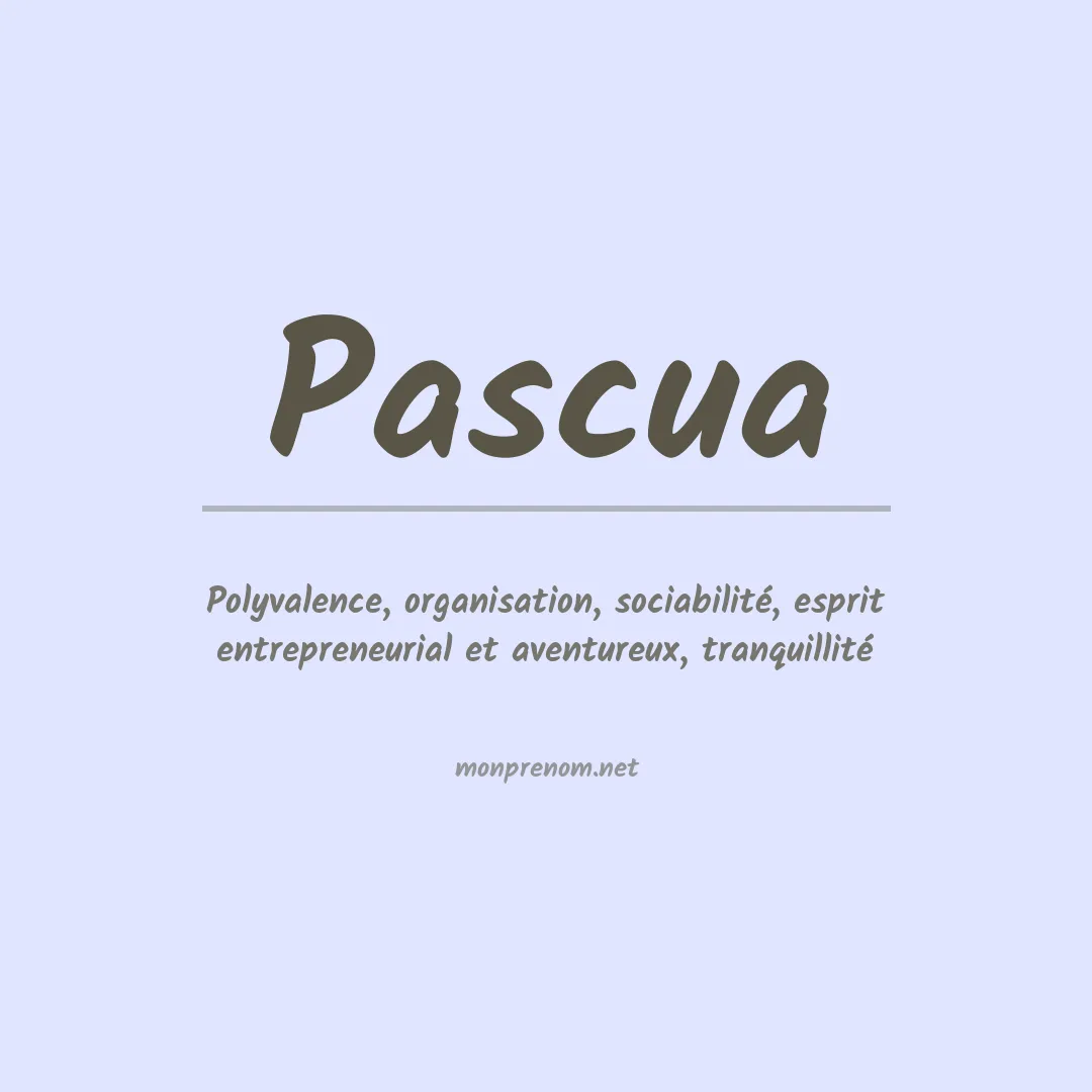 Prénom Pascua