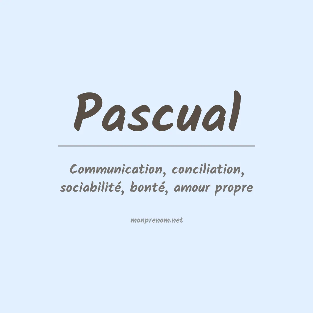 Prénom Pascual