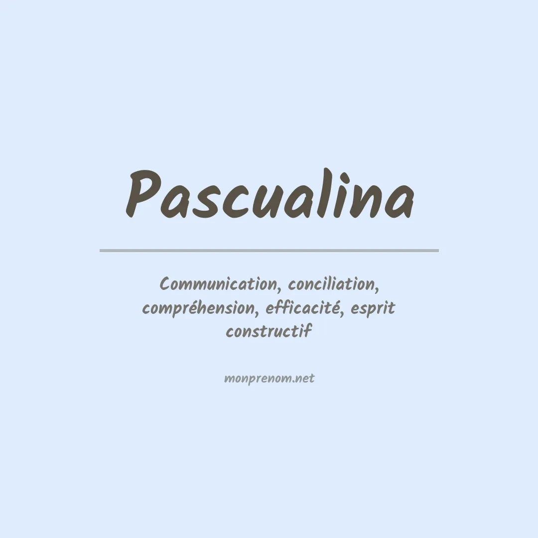 Signification du prénom Pascualina