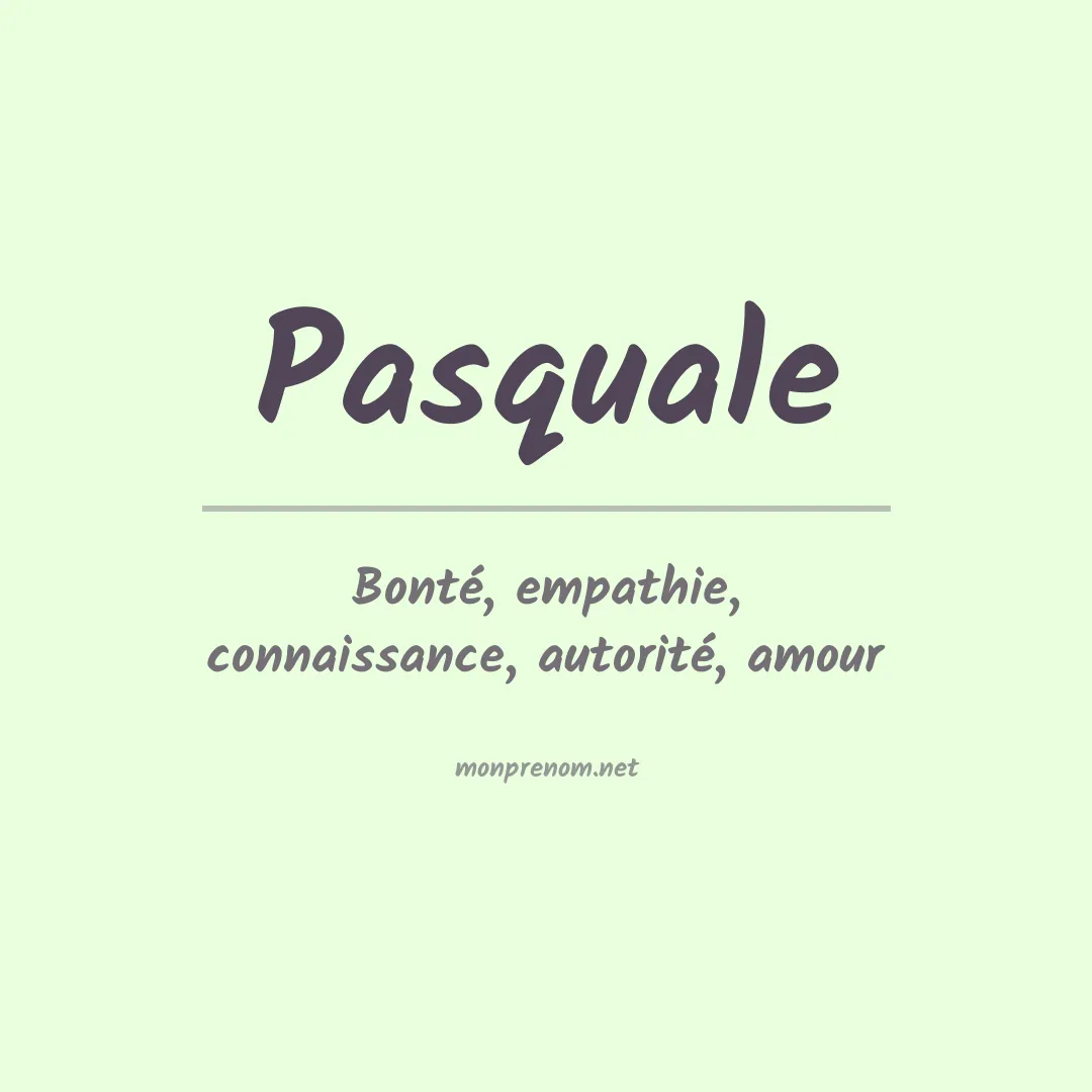 Prénom Pasquale