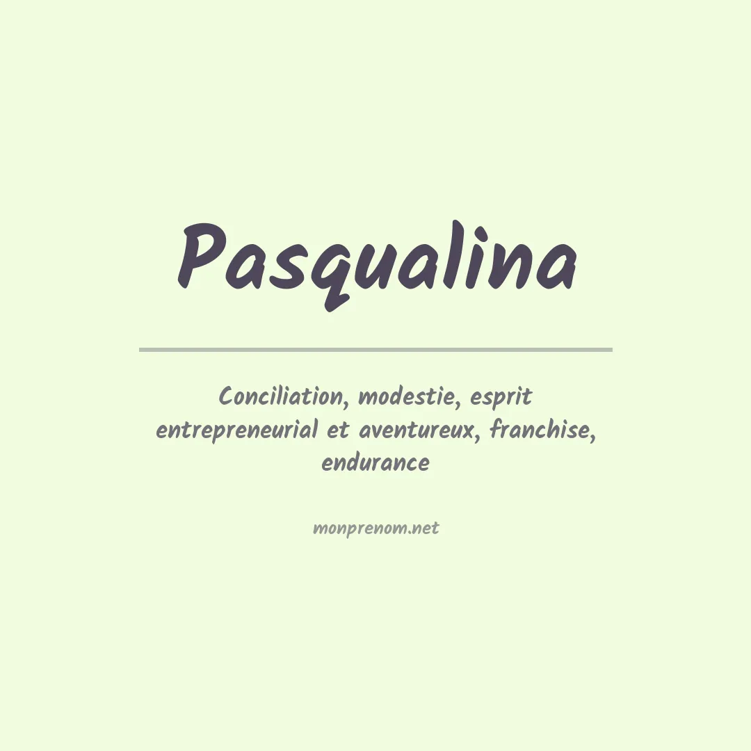 Signification du prénom Pasqualina