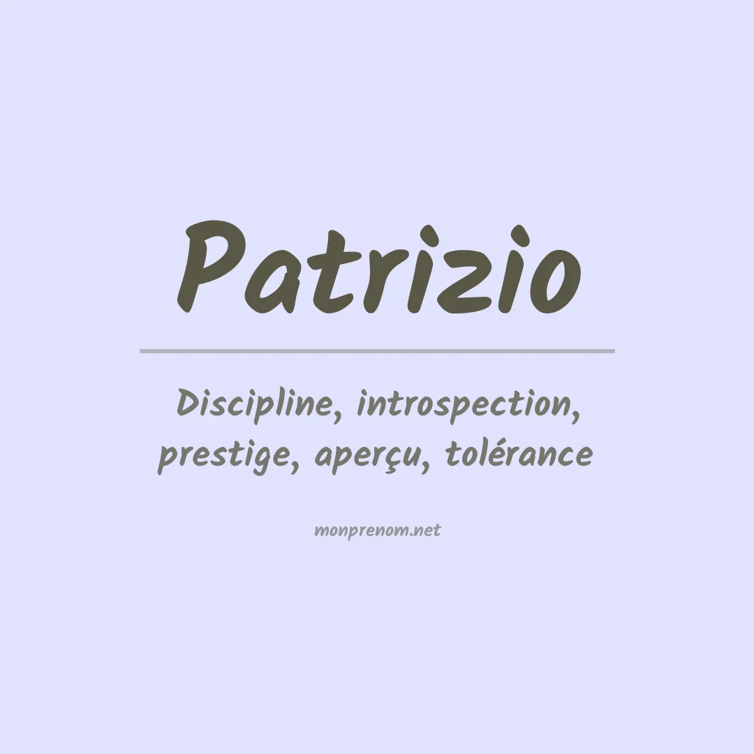 Prénom Patrizio