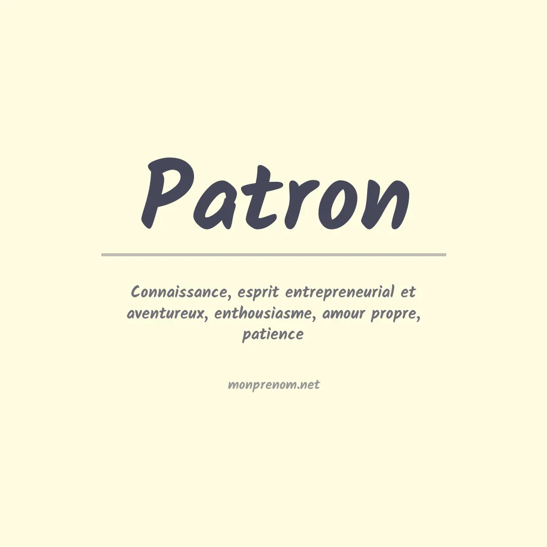 Prénom Patron