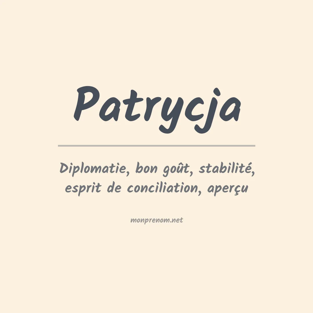 Prénom Patrycja