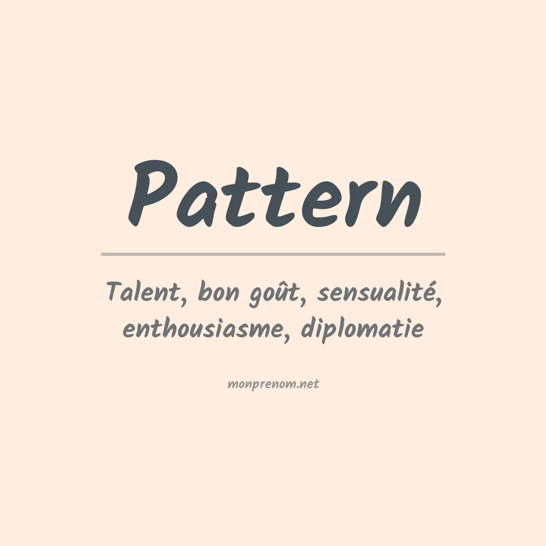 Prénom Pattern