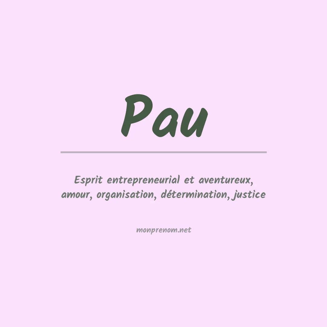 Prénom Pau