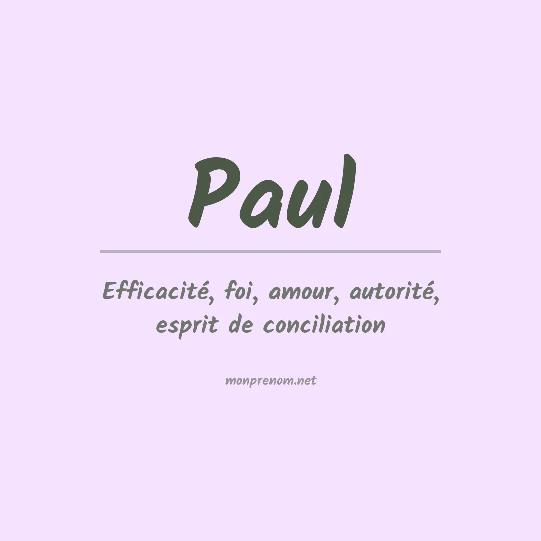 Prénom Paul