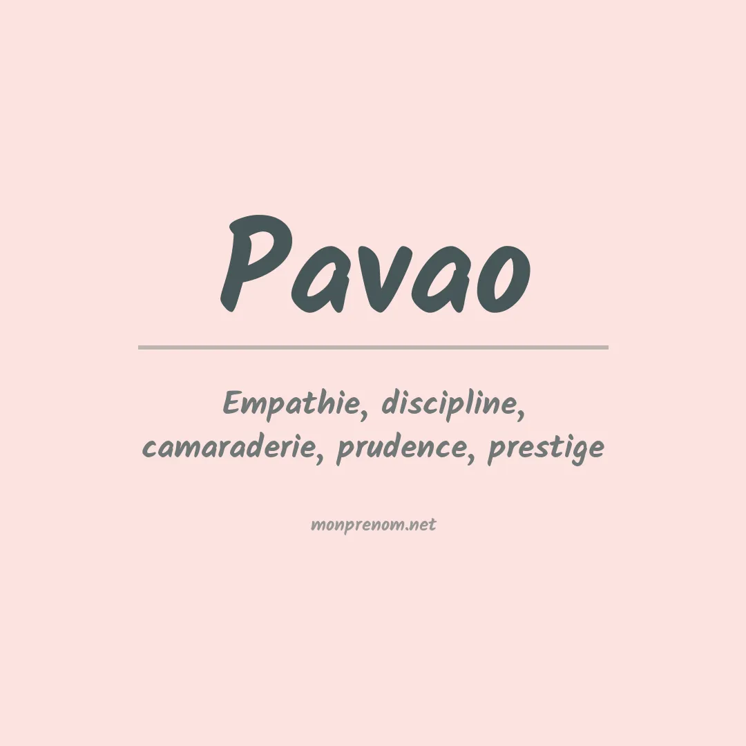 Prénom Pavao